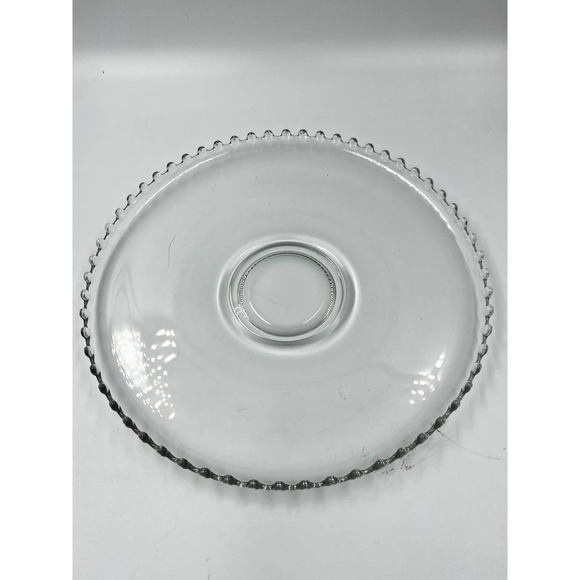 Vintage Imperial Glass Candlewick 12" Serving Dish Platter - Picture 1 of 3
